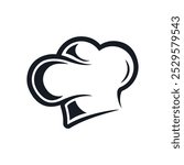 chef hat vector logo. chef hat logo vector illustration. restaurant logo. cooking logo