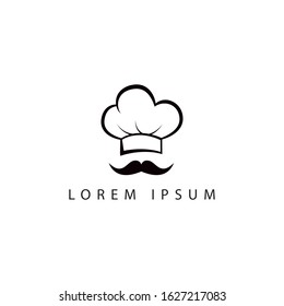 chef hat vector logo. chef hat logo vector illustration. restaurant logo. cooking logo