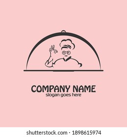 chef hat vector logo. chef hat logo vector illustration. restaurant logo. cooking logo