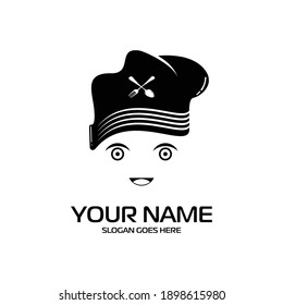 chef hat vector logo. chef hat logo vector illustration. restaurant logo. cooking logo