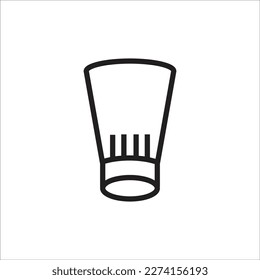 chef hat vector new icon line