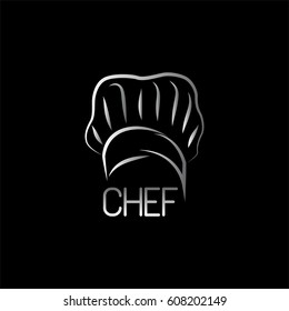 chef hat vector template logo