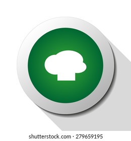 Chef hat, web icon. Vector design
