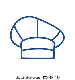 sombrero de chef, sombrero de cocina 
diseño de iconos, colección de moda de estilo plano