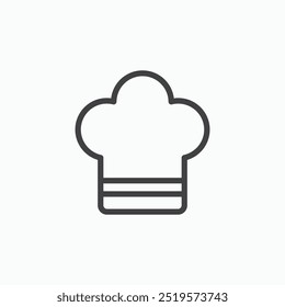 Chef hatlinesimple icon in line style.