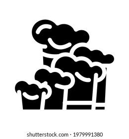 chef hats glyph icon vector. chef hats sign. isolated contour symbol black illustration