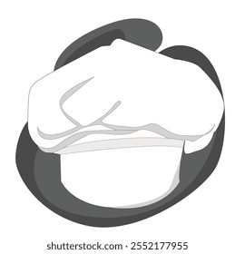 Chef hats,cook caps and baker toques vector.Kitchen chef hats