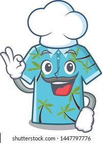 Chef hawaiian shirt isolated in the character