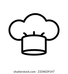 chef head cover toque vector icon