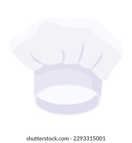 Chef headpiece flat vector is ready for premium use 