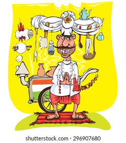 Chef - The Hindu , is preparing a national food