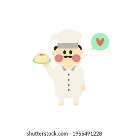 un chef con sus crepes 