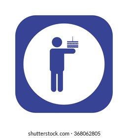Chef holding a cake icon