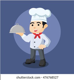 chef holding food delivery