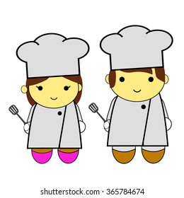 Chef Holding Spatula