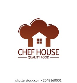 Chef House Logo Template Stock Vector