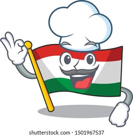 Chef hungary flag was hoisted on mascot pole