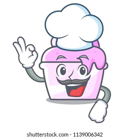 Chef ice cream paper cup character cartoon