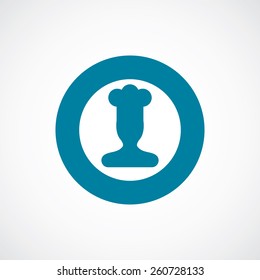 chef icon bold blue circle border, white background  