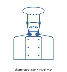 chef icon. cuisinier sign. chief-cooker symbol. Vector illustration
