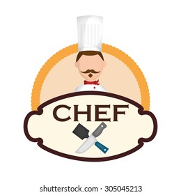 Chef icon digital design, vector illustration 10 eps graphic