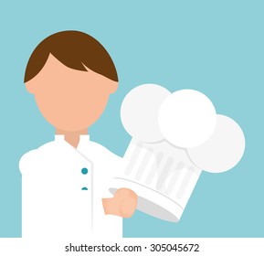 Chef icon digital design, vector illustration 10 eps graphic