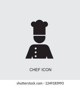 Chef Icon. Filled Chef Icon From Restaurant Collection. Use For Web, Mobile, Infographics And UI/UX Elements. Trendy Chef Icon.