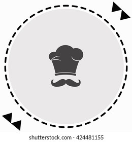 Chef icon Flat Design. Isolated Illustration.
