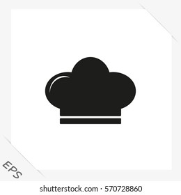 Chef icon. Flat design vector illustration.