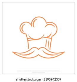 chef icon, Hotel Icon, Restaurant icon, Chef Hat Icon, Mustache, logo, chef hat, colorful, restaurant, hotel, kitchen, unique, custom, professional, concept, idea, Bakery Logo