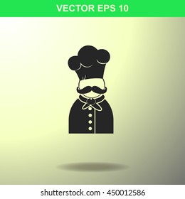 Chef  icon. Illustration for business.