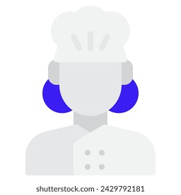 Ilustración del icono del chef para la web, aplicación, infografía, etc