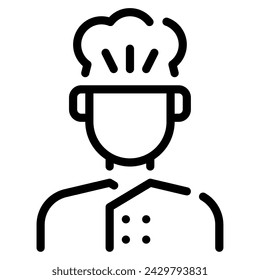 Chef icon illustration for web, app, infographic, etc