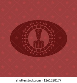 chef icon inside badge with red background