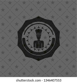 chef icon inside black emblem