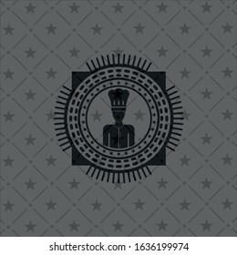 chef icon inside dark badge or emblem