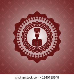chef icon inside red icon or emblem
