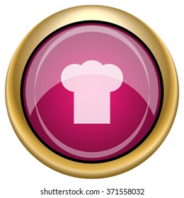 Chef icon. Internet button on white background. EPS10 vector.
