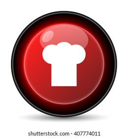 Chef icon. Internet button on white background. EPS10 vector
