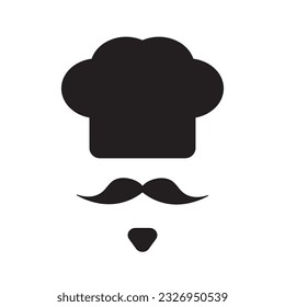 chef icon  isolated icon editable stroke, sign, symbol outline line button isolated on white