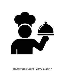 chef icon isolated on transparent background	
