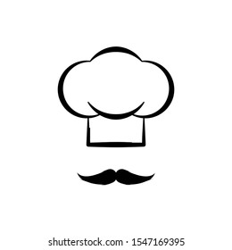 Chef icon. Isolated on white background. 