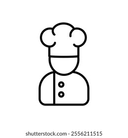 Chef icon isolated on white background