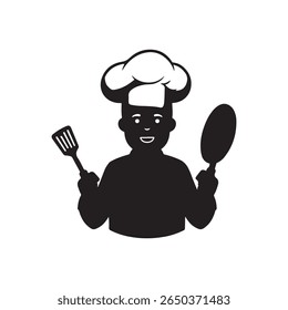 Chef icon isolated on white background