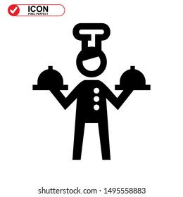 chef icon isolated sign symbol vector illustration - high quality black style vector icons
