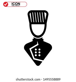 chef icon isolated sign symbol vector illustration - high quality black style vector icons
