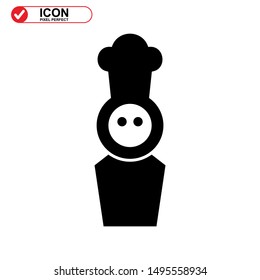 chef icon isolated sign symbol vector illustration - high quality black style vector icons
