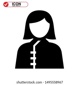 chef icon isolated sign symbol vector illustration - high quality black style vector icons
