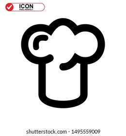 chef icon isolated sign symbol vector illustration - high quality black style vector icons

