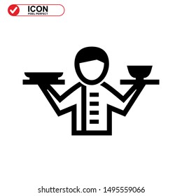 chef icon isolated sign symbol vector illustration - high quality black style vector icons
